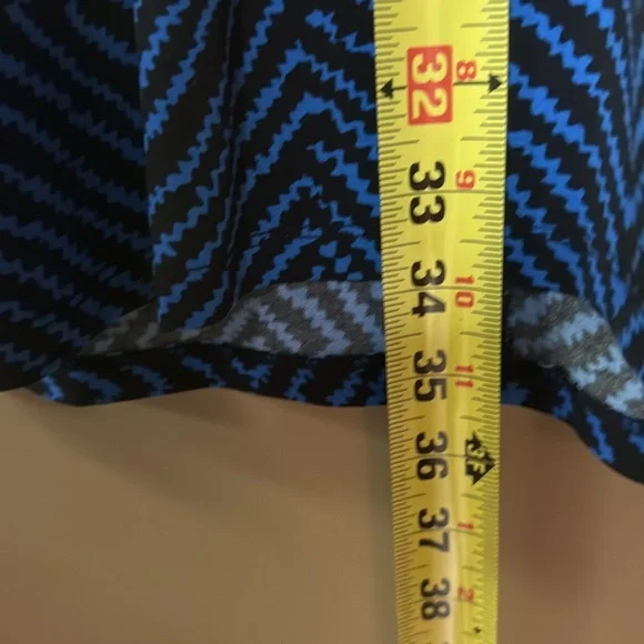 Michael Kors Blue Black Long Sleeve Sheath Dress Womans XL, great condition. - Picture 5 of 6